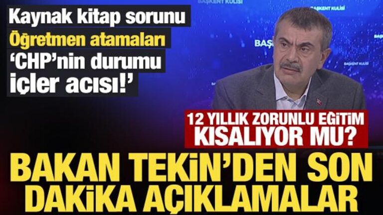 bakan tekinden 12 yillik zorunlu egitim mesaji raporumuzu olusturduk cuS4nTz1